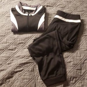 Women's Black and White Tracksuit